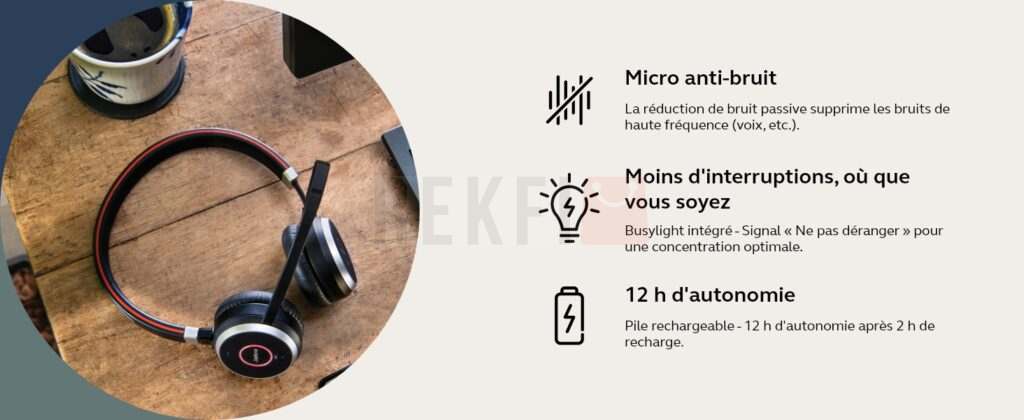Casque Jabra Evolve 65 MS Sans fil stereo 9