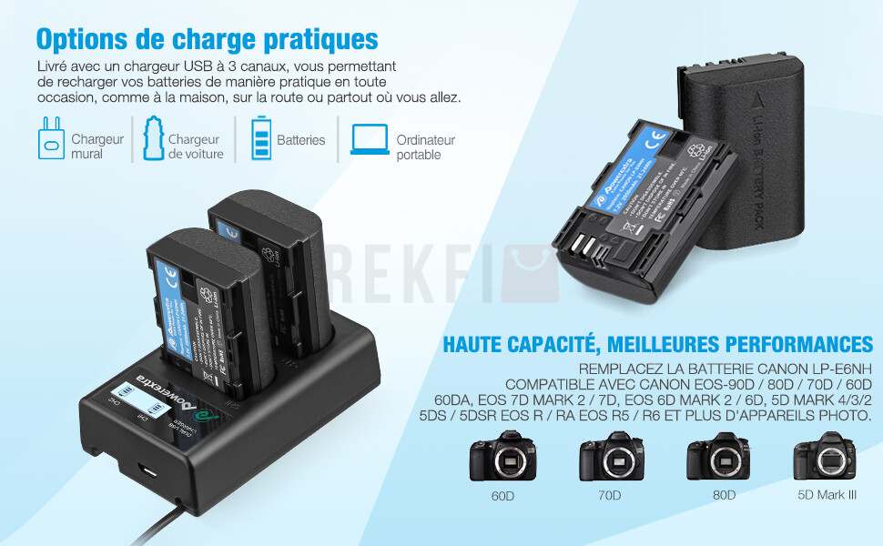 PowerexreaBatterie LP E6 1