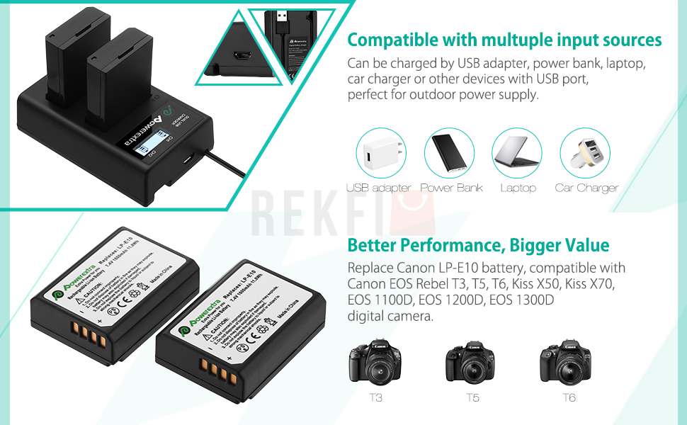 PowerextraBatterieLP E10 8