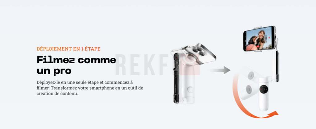 Stabilisateur Insta360Flow Kit createur 7