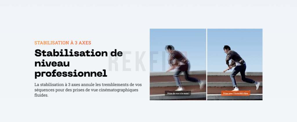 Stabilisateur Insta360Flow Kit createur 8