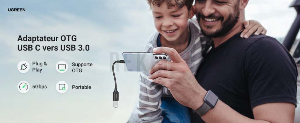 Ugreen OTG Adapatateur USB C vers USB 3.0 5gbs 7
