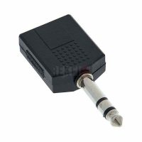 Adaptateur 2 x Jack stéréo femelle 6,3mm vers 1 Jack stéréo mâle 6,3mm