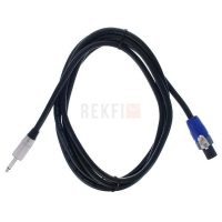 Câble d'enceinte haute qualité 3 mètres Speaker Twist 2 broches femelle vers Jack TS 6,3 mm mâle pro snake TPL 3 LP