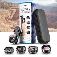 Kit d'objectifs multifonctions pour smartphone Android et Iphone 5 en 1 HD Apexel