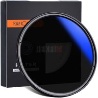 K&F Concept Filtre ND Variable 55mm ND2–ND400 – Verre Optique HD avec Revêtement Bleu Multicouche