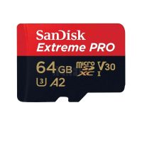 Carte mémoire microSDXC SanDisk 64 Go Extreme PRO A2 UHS-I Class 10 U3 V30  