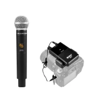 Debra DV01H Microphone Sans Fil à Main  UHF pour camera et smartphone
