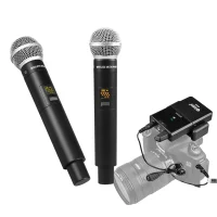 Debra DV02H Microphone Sans Fil à Main UHF pour camera et smartphone