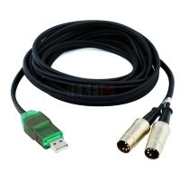 Câble USB/Double Midi,  Interface Midi Alctron UC 220
