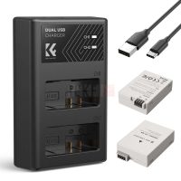 K&F Concept Canon LP-E8 Batteries et Chargeur avec chargeur double emplacement pour Canon EOS 700D 650D 550D X7i X6i X5