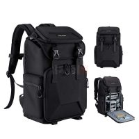 K&F Concept Sac à Dos 25L pour appareil photo, sac de voyage pour trépied, accessoire d'objectif avec compartiment pour ordinateur portable  KF13.098V2
