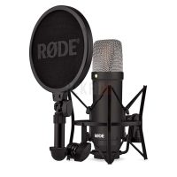RØDE NT1 Signature Serie Noir Microphone à condensateur, Filtre Anti-Pop et câble XLR