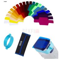 Selens 20 PCS Filtres de Couleur en Plastique Gel Filtre de Correction pour  Flash Appareil Photo