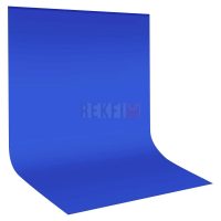 Fond Tissu Bleu en Coton Mousseline pour Studio Photo et Vidéo 3 x 6 m