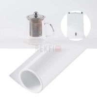 Selens Toile de fond Vinyle PVC, imperméable et double face , 68 x 130 cm, idéale pour studio photo - Blanc