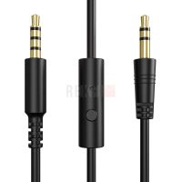 OneOdio Câble Jack 3,5 mm vers 3.5mm avec micro et interrupteur marche/arrêt - Compatible avec les casques Pro DJ Pro 10/30/50, PC, ordinateur, smartphone