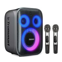 TRONSMART Halo 200 120W Enceinte Karaoké Bluetooth portable et sans fil  Avec Deux Microphones- Noir