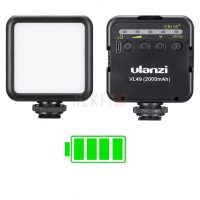 Lampe LED ULANZI VL49 – Éclairage Photo 5500K avec Batterie 2000mAh, idéale pour Vlog, Selfie et Studio, avec 3 supports Cold Shoe