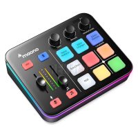 MAONO MaonoCaster G1 NEO – Interface audio avec préampli pro, éclairage RVB, Bluetooth et alimentation fantôme 48V, idéale pour streaming, podcasting et création de contenu