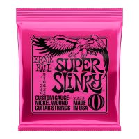 Ernie Ball Super Slinky 9-42 – Cordes Guitare Électrique Nickel, Tension Légère-Jeu de 6 cordes