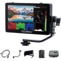 FEELWORLD F6 PLUS V2 Moniteur Caméra Tactile 6" 4K HDMI LUT 3D + Batterie NP-F750 + Sacoche