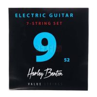 Harley Benton EL-7 9-52 – Jeu de Cordes Guitare Électrique 7 Cordes Nickel, Calibre 9-52