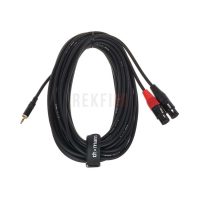 Pro Snake TPY 2060 KFF – Câble Insert Audio 6 m (2 XLR Femelles vers Mini Jack 3,5 mm Stéréo)