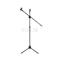Trépied Microphone M-305A Double Bras Flexible en Métal – Support Réglable Professionnel pour Studio, Podcast, Chant