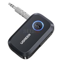 UGREEN 90748 Récepteur Bluetooth 5.4 AUX Jack 3.5mm avec Micro Intégré – Adaptateur Audio Voiture & Casque (Noir)