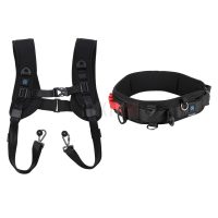 Harnais de Transport Double Appareil Photo PULUZ PKT3060-AR – Sangle Épaule + Ceinture pour DSLR/SLR