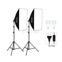 PULUZ PKT3133EU – Kit Softbox Studio Photo/Vidéo 50x70cm avec Ampoules LED 30W 5700K CRI 95 et Trépieds