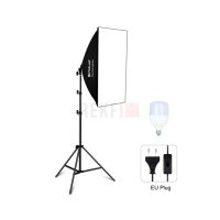 PULUZ PU5070EU Kit Softbox 50x70cm avec Trépied 2m et Ampoule LED 30W 5700K – Éclairage Studio Photo et Vidéo