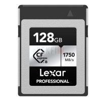 Lexar Professional Silver Series Carte CFexpress 128Go, Carte CFe de Type B jusqu'à 1750Mo/s en Lecture, adopte PCIe Gen3x2
