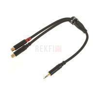 Pro Snake TPY 2003 KCC – Câble Adaptateur Audio Mini-Jack 3,5 mm Stéréo Mâle vers 2 RCA Femelles, Cuivre OFC Blindé, Qualité Pro Hi-Fi et Studio