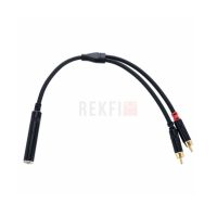 Pro Snake TPY 2003 SBRR – Câble Adaptateur Y Audio 2x RCA Mâles vers 1x Jack 6,3 mm Femelle Stéréo, Cuivre OFC Blindé, Qualité Pro Studio & Hi-Fi