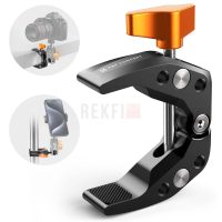 K&F Concept MS15 – Super Clamp Universelle avec Filetage 1/4", Pince de Fixation Métallique pour Caméra, Microphone, Moniteur, Lumière LED et Accessoires Photo/Vidéo
