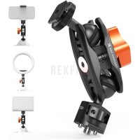 K&F Concept MS27 – Bras Magique avec Cold Shoe et Double Rotule 360°, Support 1/4" pour Moniteur, Microphone, Lumière LED et Accessoires Photo/Vidéo
