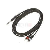 Câble d'insert  2 x RCA/Jack stéréo 6,3mm the sssnake YPR2030 3m