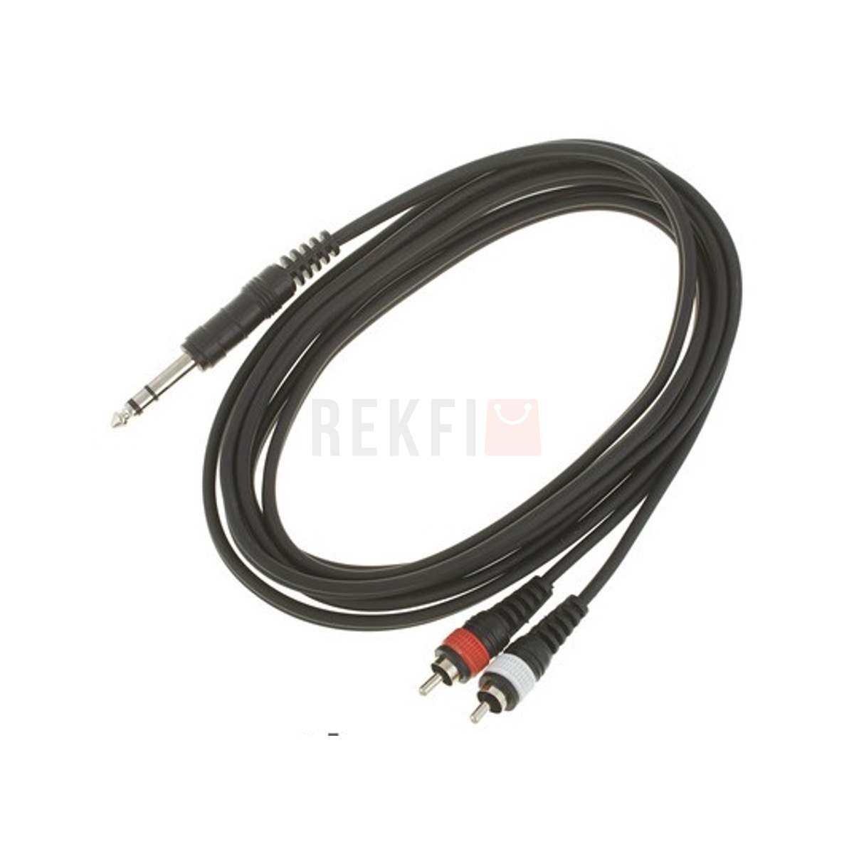 Câble d'insert 2 x RCA/Jack stéréo 6,3mm the sssnake YPR2030 3m - Rekfi ...