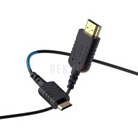 FEELWORLD Câble Mini HDMI vers HDMI Ultra Fin 4K – Câble HDMI 2.0 Haute Vitesse 18 Gbps, 4K@60Hz HDR, 3D, Ultra Léger et Flexible pour Caméra, Moniteur et Caméscope-45 cm