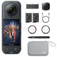 Insta360 X5 Essentials Bundle – Caméra 360° 8K étanche 15 m avec kit d’accessoires pour action et voyage