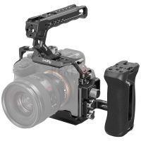 SmallRig 3669C – Kit Cage Complet pour Sony A7 IV / A7R V / A7S III avec Poignée Supérieure et Latérale, Serre-câble HDMI