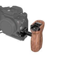 PULUZ PU3216-W – Poignée latérale en bois à dégagement rapide avec griffe flash pour cage caméra