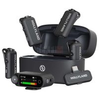Hollyland Lark Max 2 Version 4 Personnes,Micro-Cravate sans Fil spécialement conçu pour Les scénarios de Tournage Multi-Personnes