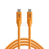 Tether Tools CUC15-ORG – Câble USB-C 4,6 m USB 3.2 Gen 1 pour prise de vue en tethering