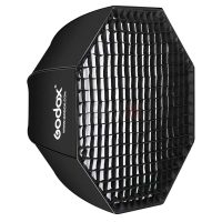 Godox SB-GUE120 Softbox Octogonale 120 cm avec Grille Nid d'Abeille – Monture Bowens pour Portrait, Vidéo et Studio Photo
