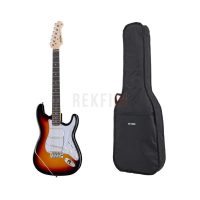 Harley Benton ST-20 SB Standard Series – Guitare électrique style ST Sunburst avec housse