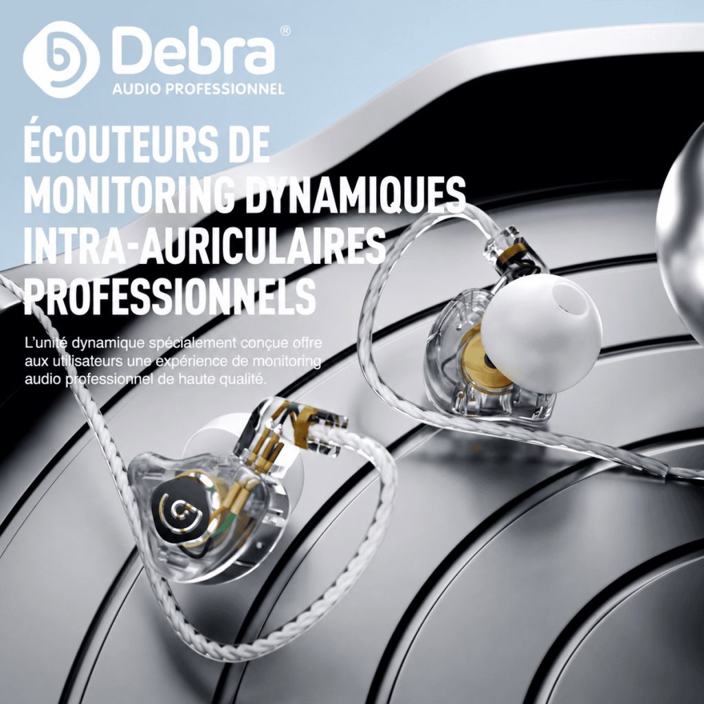 Debra IE 210 ecouteurs intra auriculaires filaires 10 BA balanced armature avec boitier metal jack 35mm et isolation passive pour le monitoring le gaming et la musique 5