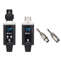 Debra U2 – Système de transmission sans fil UHF plug-on XLR avec phantom +48V, 16 canaux, portée 50m, charge USB-C pour microphone dynamique, condensateur et instrument